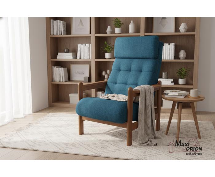 Křeslo Barbora z masivu - ukázka interiéru