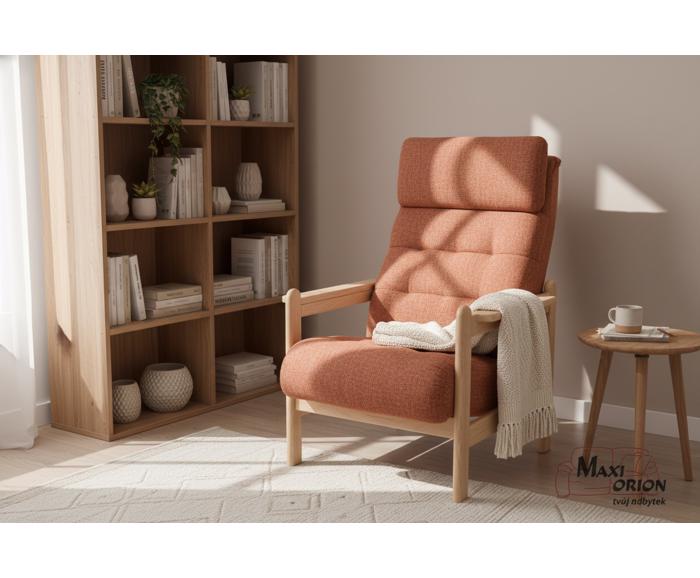 Křeslo Barbora z masivu - ukázka interiéru