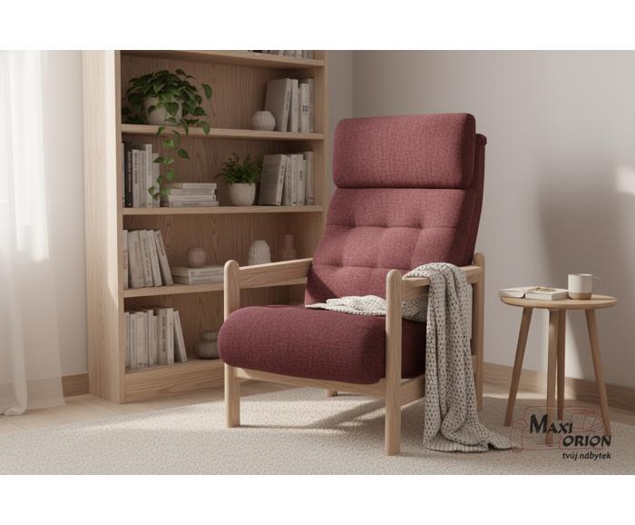 Křeslo Barbora z masivu - ukázka interiéru