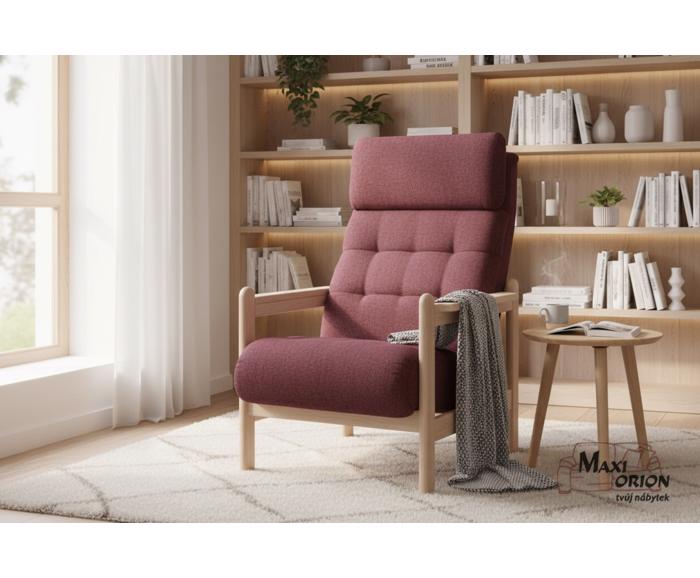 Křeslo Barbora z masivu - ukázka interiéru