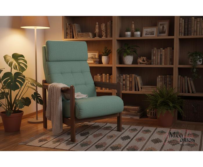 Křeslo Barbora z masivu - ukázka interiéru