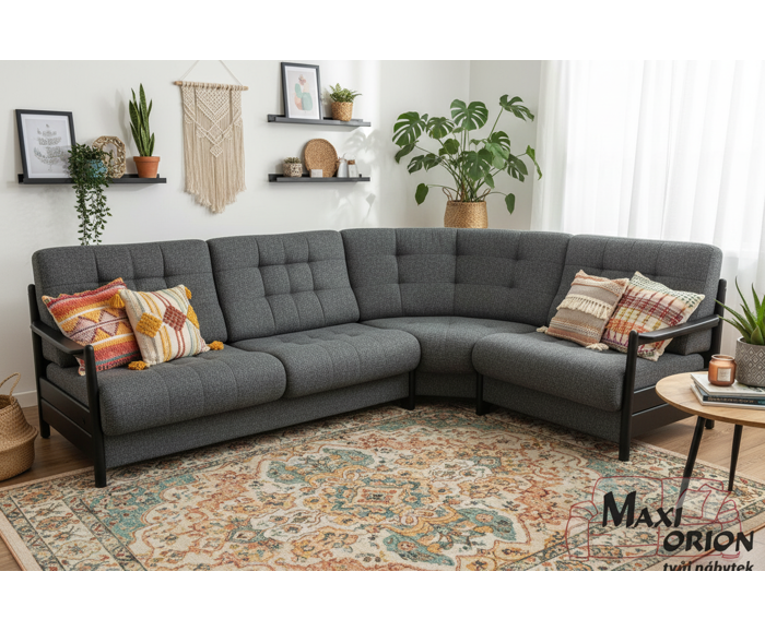 Ukázka interiéru – takto může vypadat Vaše rohová sedací souprava Barbora 