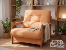 Fotogalerie Rozkládací půlpohovka/křeslo Barbora z masivu