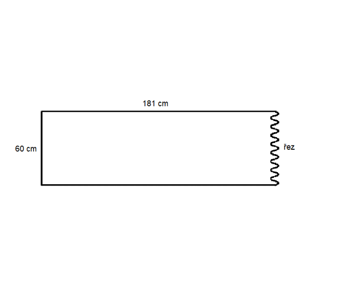 Fotogalerie Kuchyňská pracovní deska 38 mm hloubky 60cm / délky 181 cm - Dark Atelier- ohraněná z levé strany