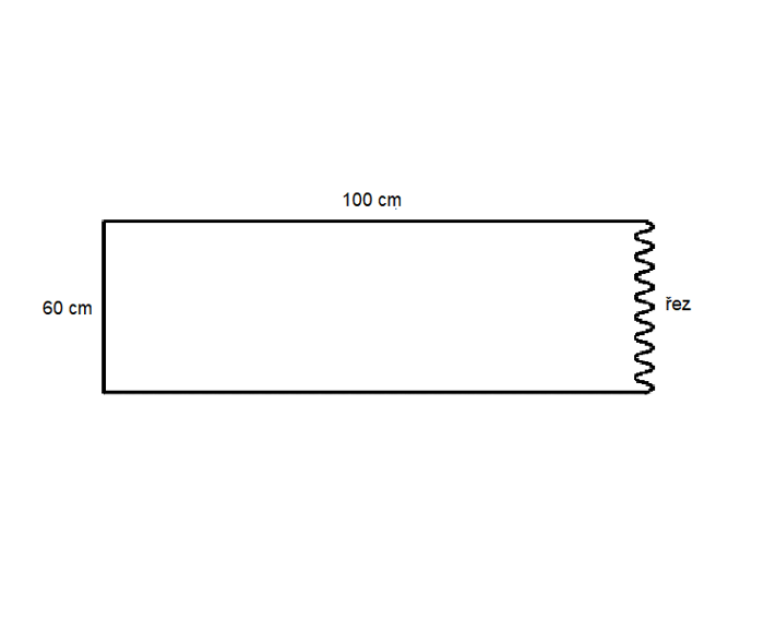 Fotogalerie Kuchyňská pracovní deska 38 mm hloubky 60cm / délky 100 cm - Dark Atelier- ohraněná z levé strany