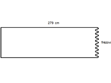 Fotogalerie Kuchyňská pracovní deska 38 mm hloubky 60cm / délky 279 cm - Dark Atelier- ohraněná z levé strany