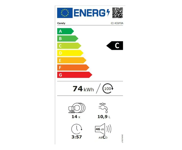Fotogalerie Myčka nádobí Candy CI 4C6F0A RapidÒ + 15 let záruka na motor po registraci  