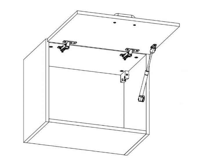 Fotogalerie G50K (50 cm), horní skříňka výklopná kuchyňské linky Aspen