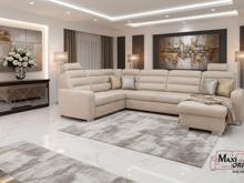 Fotogalerie Pohodlná sedací souprava Broadway do U béžová