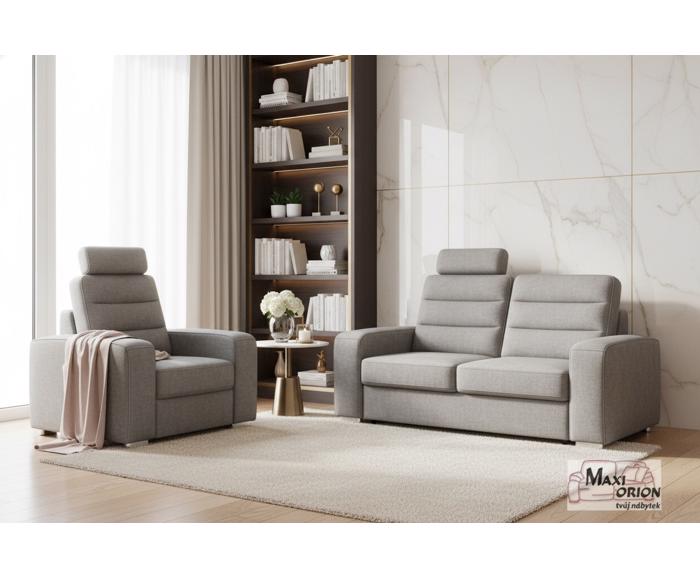 Ukázka interiéru – takto může vypadat Vaše pohovka Broadway v kombinaci s křeslem v nabídce