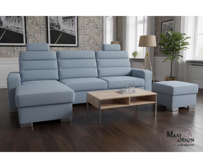 Ukázka interiéru – takto může taburet Broadway doplnit sedací soupravu Broadway – v nabídce