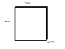 Fotogalerie Nástěnný panel - dekor dub Artisan- v rozměru 90 x 90 cm