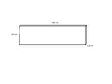 Fotogalerie Nástěnný panel - dekor bílá- v rozměru 195 x 60 cm