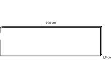 Fotogalerie Nástěnný panel - dekor bílá alpská - v rozměru 190 x 50 cm