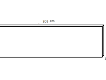 Fotogalerie Nástěnný panel - dekor bílá alpská - v rozměru 203 x 50 cm