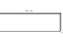 Fotogalerie Nástěnný panel - dekor bílá alpská - v rozměru 217 x 50 cm