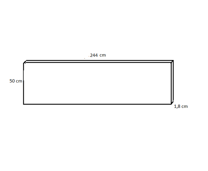 Fotogalerie Nástěnný panel - dekor bílá alpská - v rozměru 244 x 50 cm