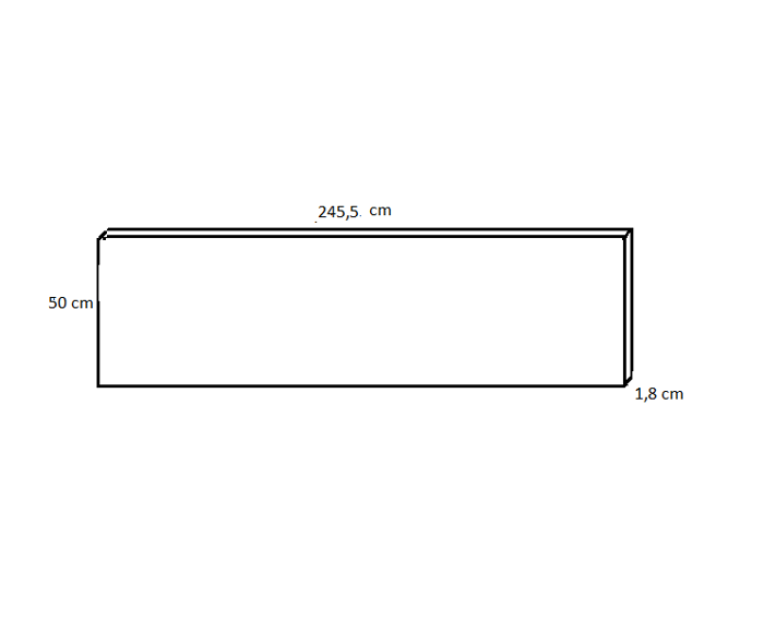 Fotogalerie Nástěnný panel - dekor bílá alpská - v rozměru 245,5 x 50 cm