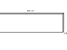 Fotogalerie Nástěnný panel - dekor bílá alpská - v rozměru 245 x 50 cm