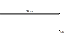 Fotogalerie Nástěnný panel - dekor Dark Atelier - v rozměru 247 x 50 cm