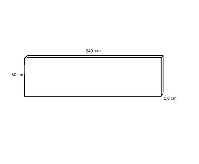 Fotogalerie Nástěnný panel - dekor bílá alpská - v rozměru 249 x 50 cm