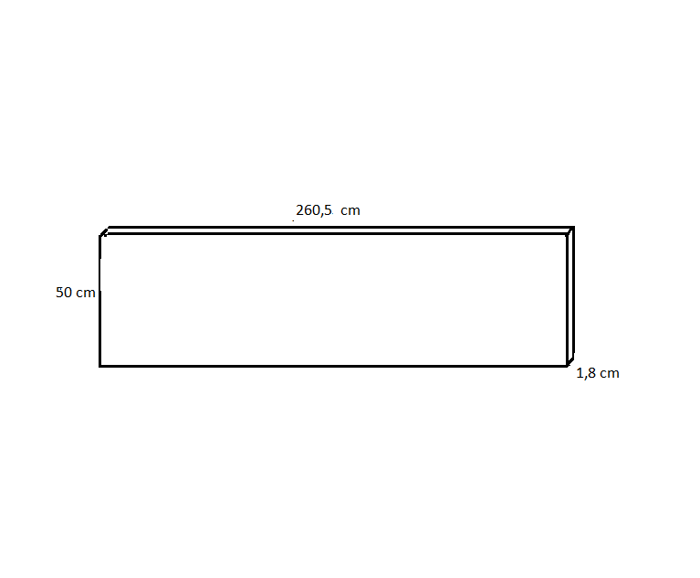 Fotogalerie Nástěnný panel - dekor bílá alpská - v rozměru 260,5 x 50 cm