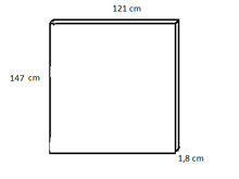 Fotogalerie Nástěnný panel - dekor Dark Atelier - v rozměru 121 x 147 cm
