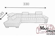 Fotogalerie Sedací souprava Metrix vzor Alicante XL