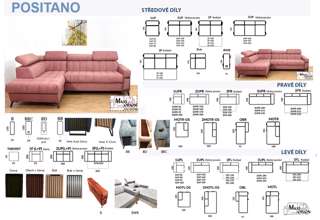 Pohovka s úložným prostorem Metrix Positano