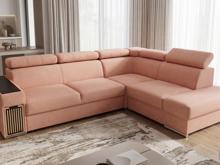 Fotogalerie Rozkládací rohová sedací souprava Metrix IV s výsuvným barem a úložným prostorem - šedá