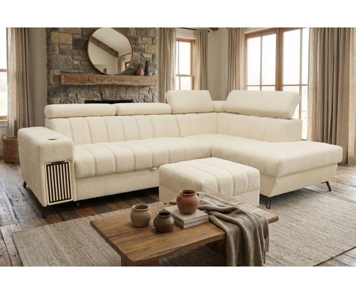 Taburet Metrix, prošití alicante - ukázka jako doplněk sedací soupravy, také v nabídce