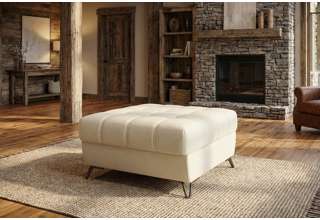 Taburet Metrix - prošití positano, ukázka interiéru