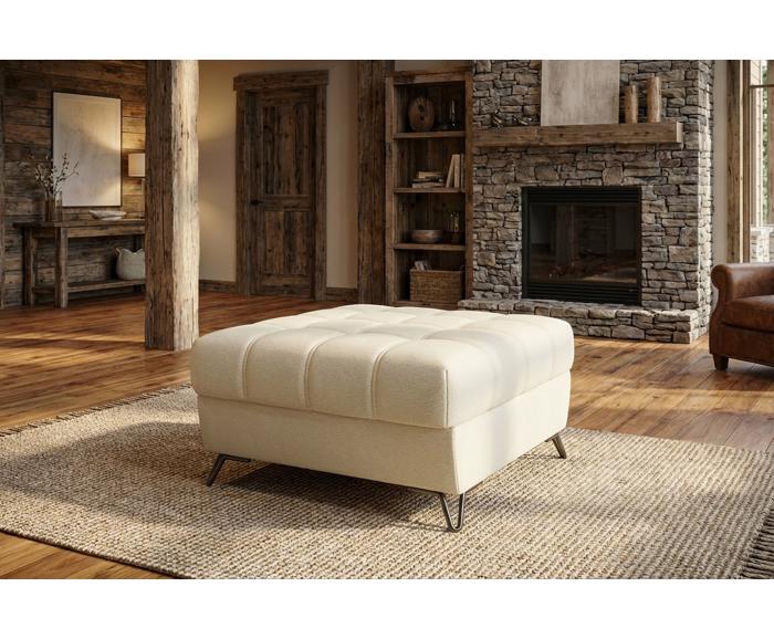 Taburet Metrix - prošití positano, ukázka interiéru