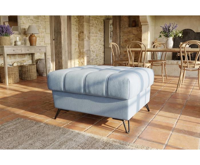 Taburet Metrix - prošití positano, ukázka interiéru