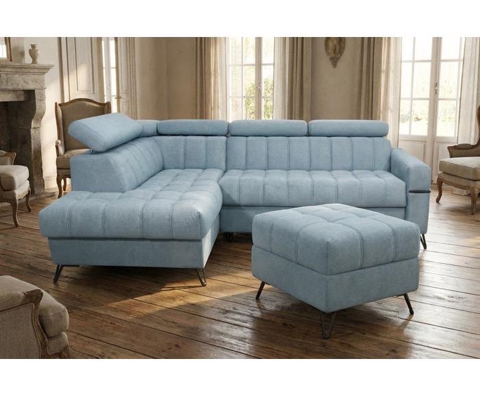 Taburet Metrix jako doplněk sedací soupravy ( v nabídce ) - prošití positano, ukázka interiéru