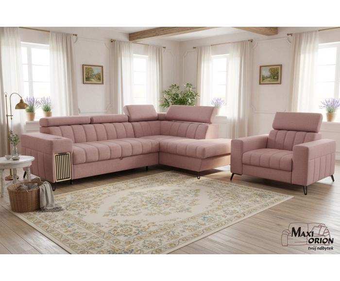 Ukázka interiéru – takto může vypadat Vaše křeslo Metrix prošití Alicante v kombinaci se sedací soupravou - také v nabídce