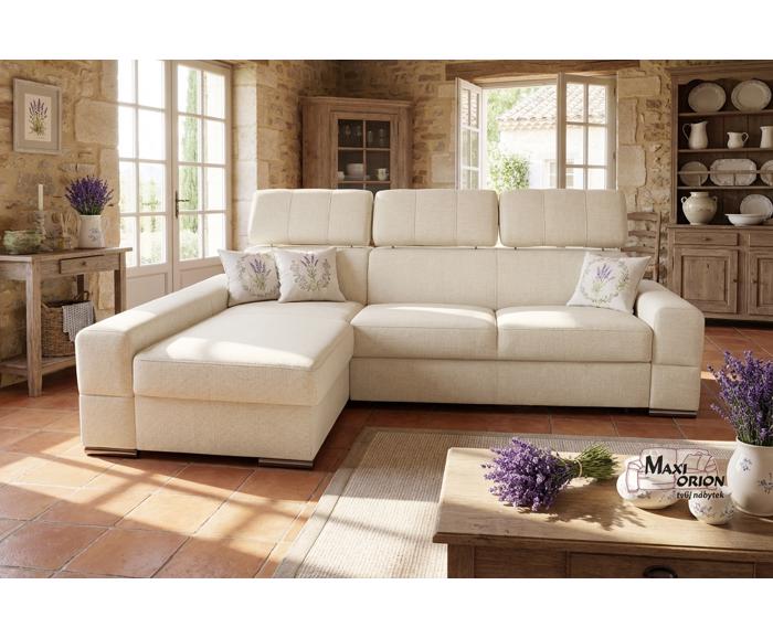 Ukázka interiéru – takto může vypadat Vaše sedací souprava Metrtix I. ve tvaru L