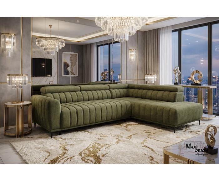 Ukázka interiéru – takto může vypadat Vaše sedací souprava - Sleep 140 na každodenní spaní - olivová