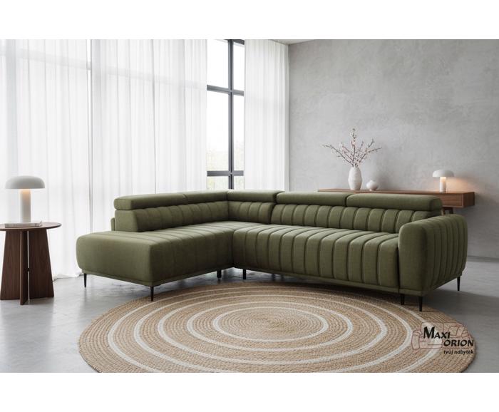 Ukázka interiéru – takto může vypadat Vaše sedací souprava - Sleep 140 na každodenní spaní - olivová