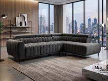 Fotogalerie Rohová sedací souprava Sleep 140 na každodenní spaní - šedá