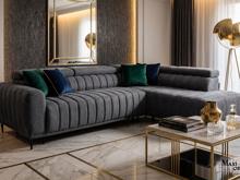 Fotogalerie Rohová sedací souprava Sleep 140 na každodenní spaní - šedá