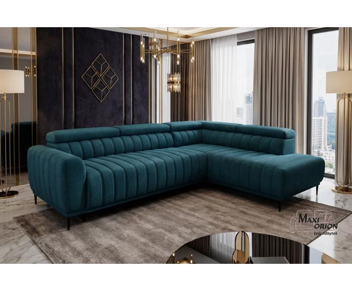 Rohová sedací souprava Sleep 140 na každodenní spaní - výběr potahů