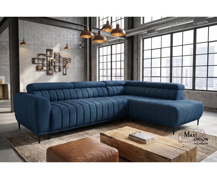 Rohová sedací souprava Sleep 140 na každodenní spaní - výběr potahů