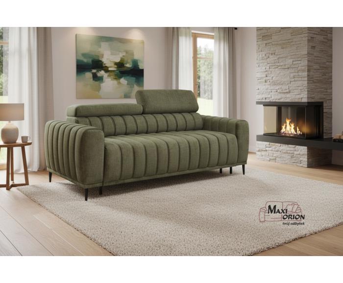 Ukázka interiéru – takto může vypadat Vaše rozkládací pohovka na každodenní spaní Sleep 140 - zelená