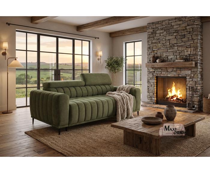 Ukázka interiéru – takto může vypadat Vaše rozkládací pohovka na každodenní spaní Sleep 140 - zelená