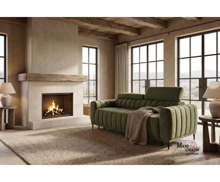 Ukázka interiéru – takto může vypadat Vaše rozkládací pohovka na každodenní spaní Sleep 140 - zelená