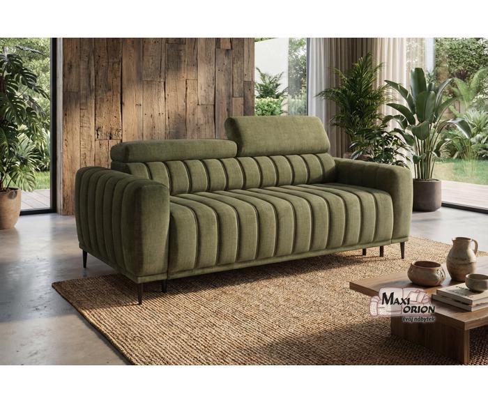 Ukázka interiéru – takto může vypadat Vaše rozkládací pohovka na každodenní spaní Sleep 140 - zelená