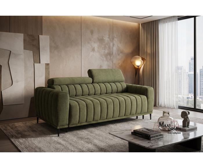 Ukázka interiéru – takto může vypadat Vaše rozkládací pohovka na každodenní spaní Sleep 140 - zelená