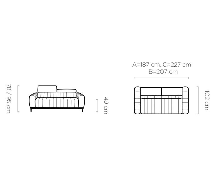 Fotogalerie Rozkládací pohovka na každodenní spaní Sleep - 140 béžová