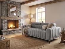 Fotogalerie Rozkládací pohovka na každodenní spaní Sleep - 140 - šedá